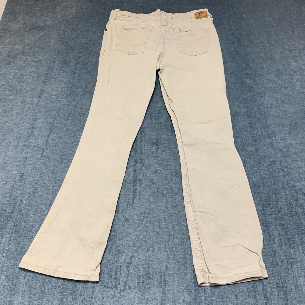 VTG Levi Strauss Signature Bootcut Jeans Womens 12M 30x32 Beige Denim Low Rise